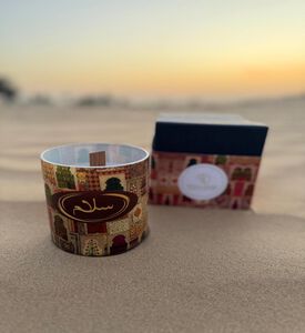 Tohfa Luxe Peace Glass Soy Wax Candle Gift Box, Packshot View