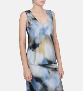 تيشيرت ساسوما بدون أكمام بطبعة