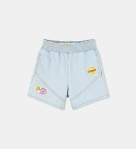 شورت جينز بخصر عالٍ