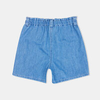 Girl Paperbag Herringbone Shorts