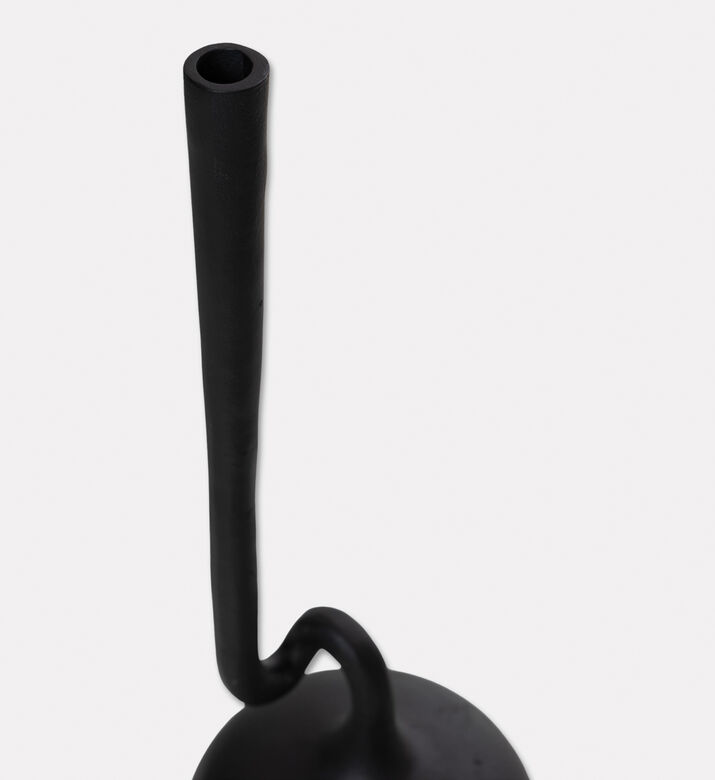 Home Deco and More Abstract Long Neck Small Vase, Black, S, Packshot View