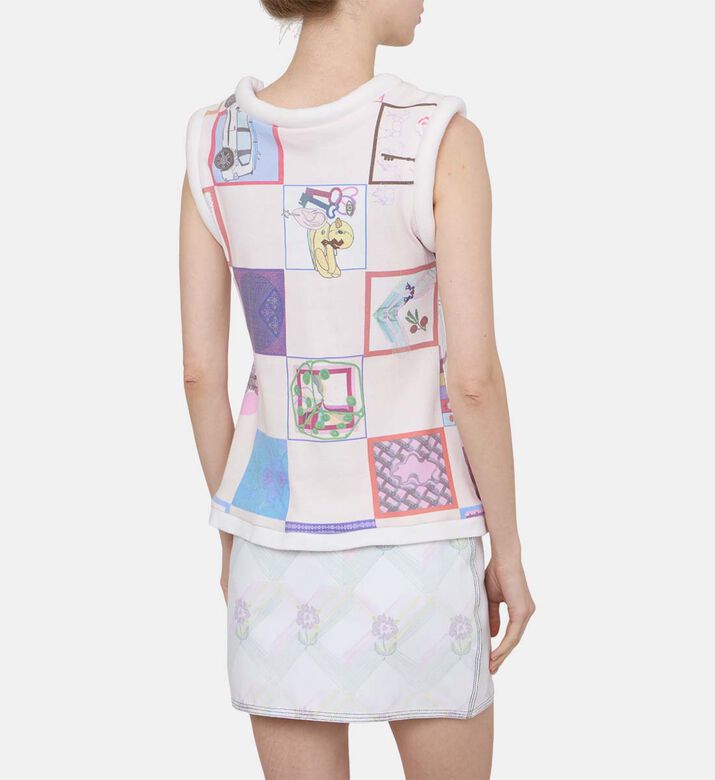 بلوزة جيرسي بطبعة موزاييك