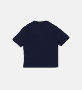 Cotton Striped Logo-patch T-shirt