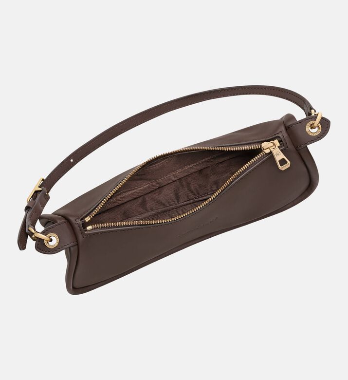 Longchamp Long Leather Baguette Bag, Caramel, Packshot View