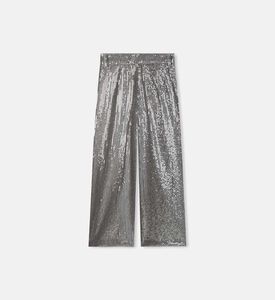 بنطال بقصة عادية مزين بترتر