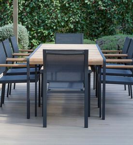 طاولة طعام عنبر مع 8 كراسي