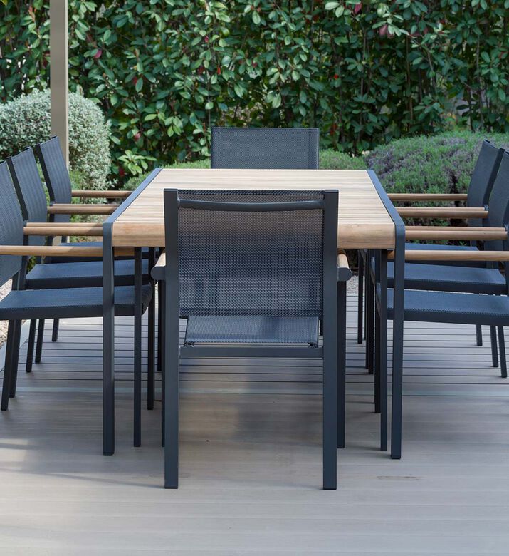 طاولة طعام عنبر مع 8 كراسي