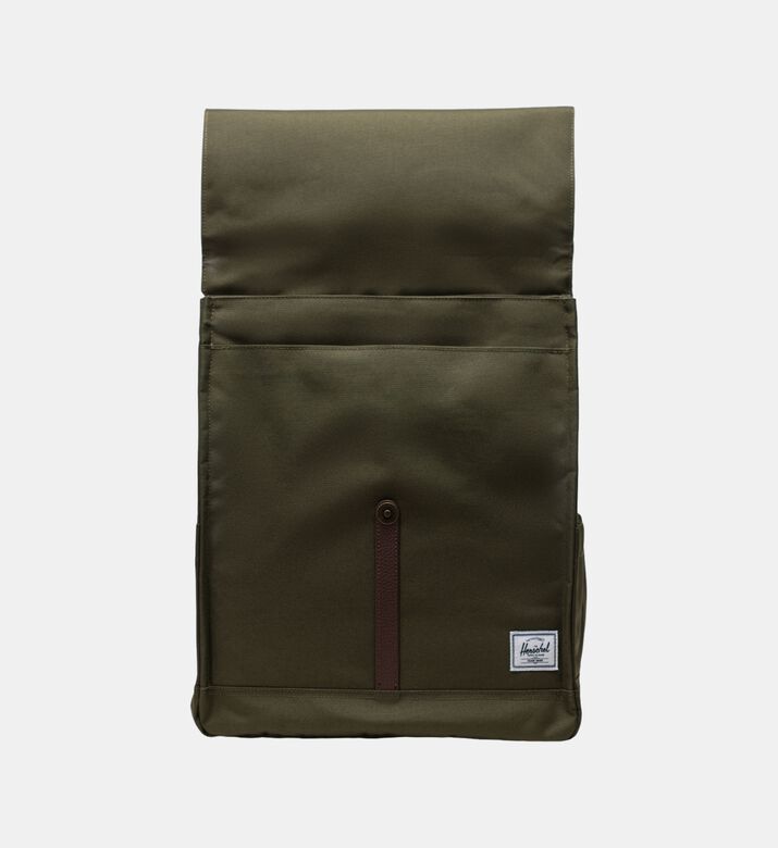 Diamond-detail Organized Backpack