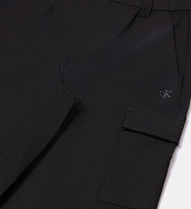 بنطال كارجو معالج واسع الساقين