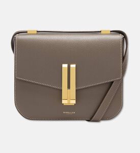 Demellier Vancouver Smooth Leather Cross Body Bag, Beige, Packshot View