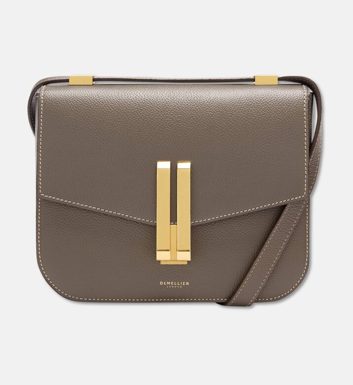 Demellier Vancouver Smooth Leather Cross Body Bag, Beige, Packshot View