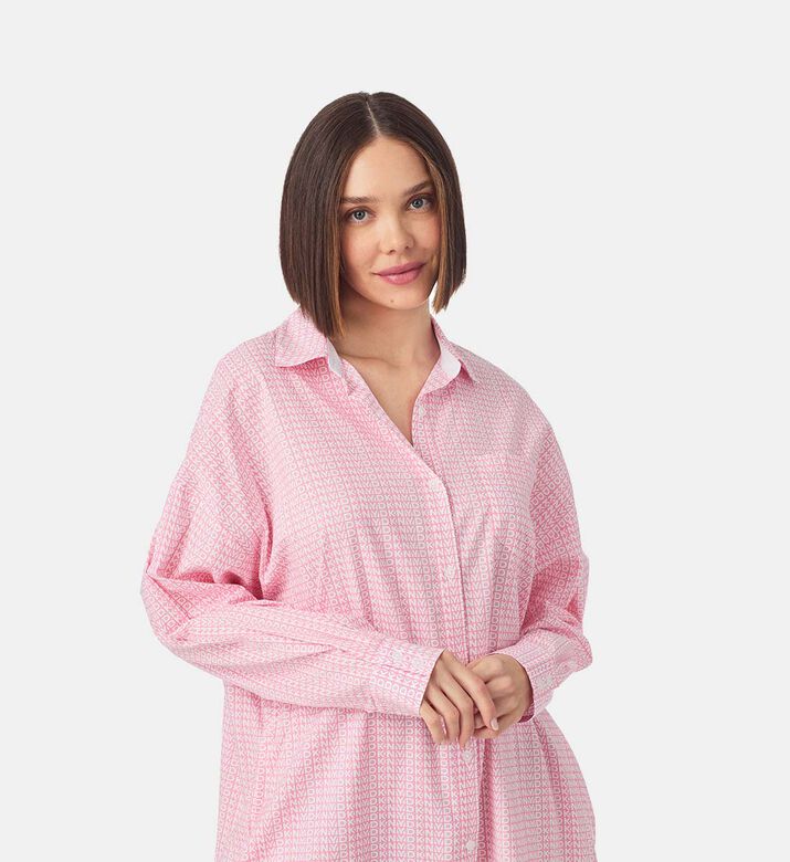 Chest Pocket Button-down Sleepshirt
