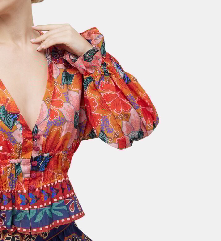 Marias Floral Long Sleeve Blouse Marias Floral Long Sleeve Blouse