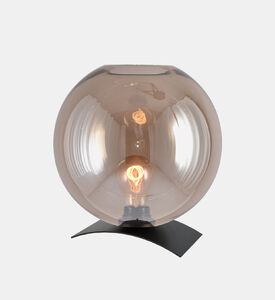 Masterlight Balaton Glass Table Lamp, 25-cm, Black, Packshot View