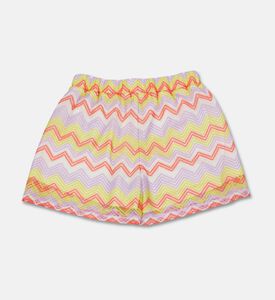 Twinset Multicolored Zig-zag Pattern Shorts, Packshot View