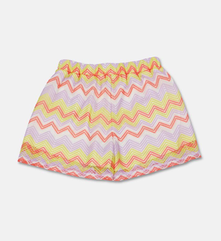 Twinset Multicolored Zig-zag Pattern Shorts, Packshot View