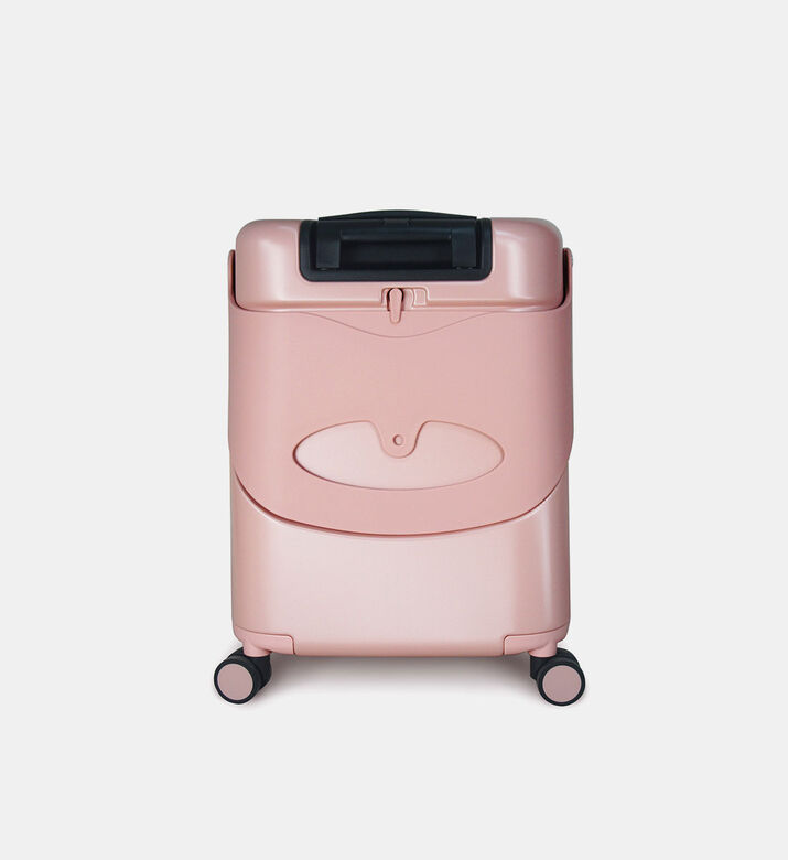 حقيبة سفر محمولة بلون ذهبي معدني