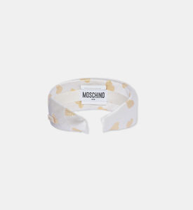 Moschino Headband With Heart Pattern
