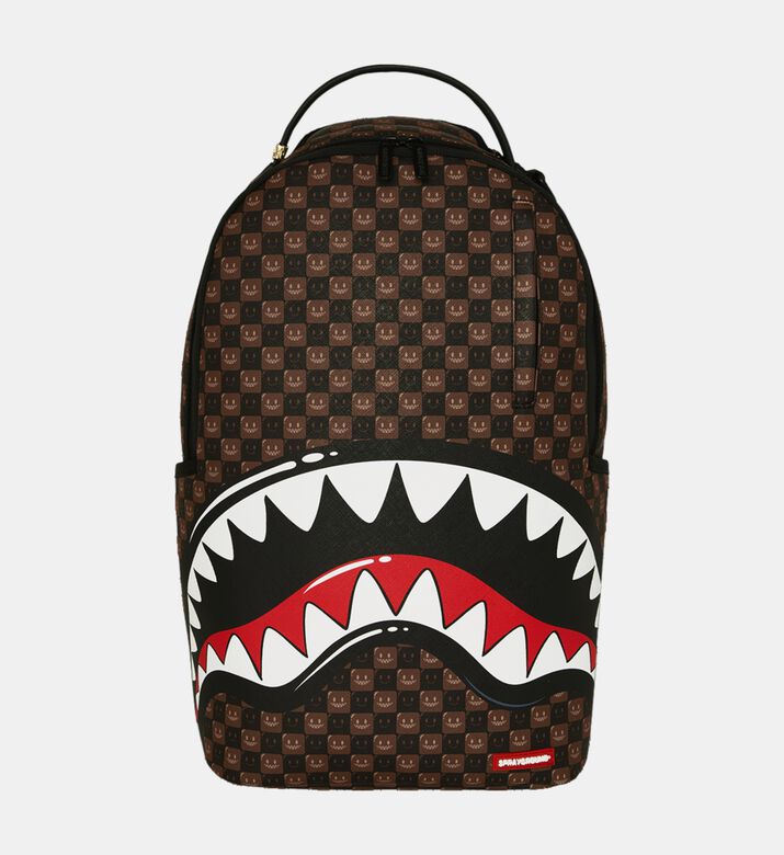 Sprayground Backpack Brown Check Paris, Packshot View