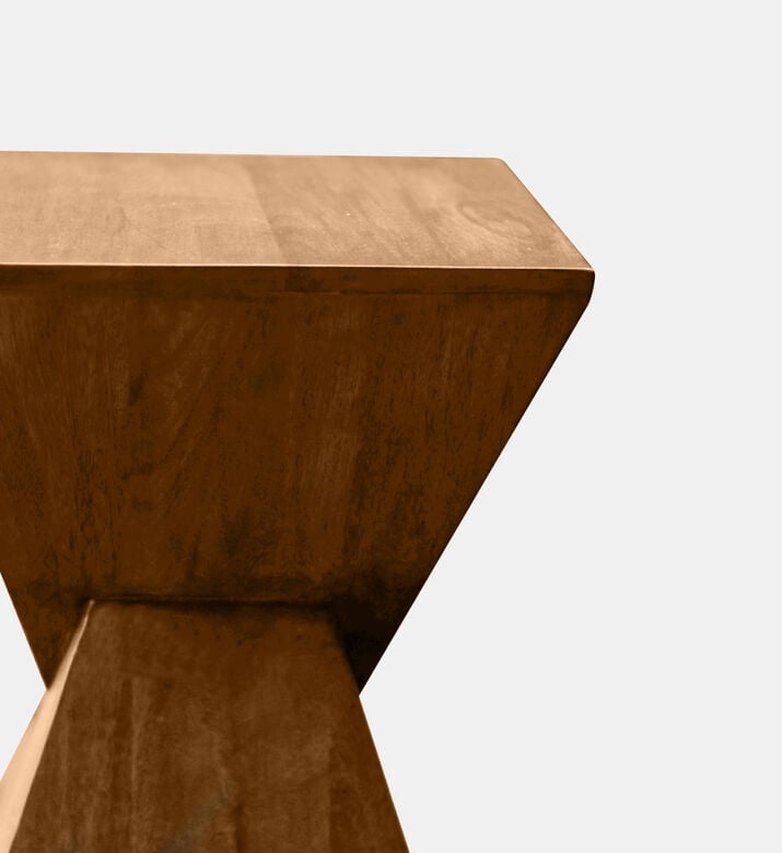 Home Deco and More Oscar Stool Inverted, Dark-brown, 30x30x46-cm, Packshot View