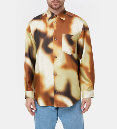 Sebas Smudged Graffiti Oversized Shirt
