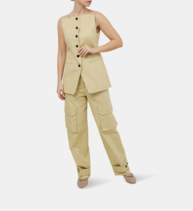 Cotton Gabardine Waistcoat