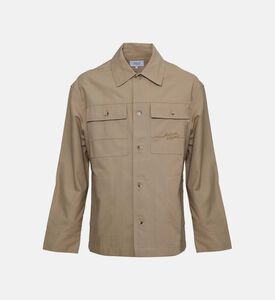 قميص فضفاض قطن بنمط عمل