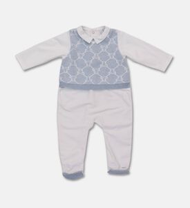 My First Collection Classic-collar Long-sleeve Rompersuit, Packshot View