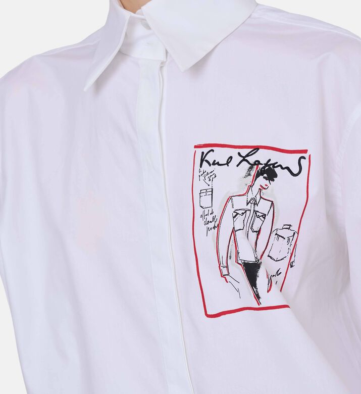 Graphic-print Long-sleeve Shirt