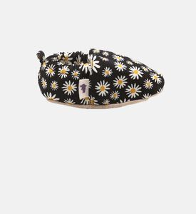 Black Daisy Non-slip Moccasins