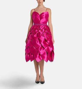 Savanna Dress Leaf, Model View