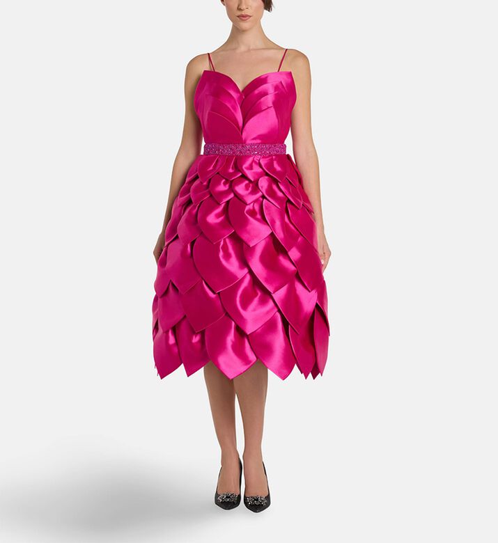 Savanna Dress Leaf, Model View