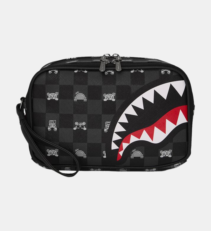 Sprayground Peeking Character Check Pouch, Packshot View