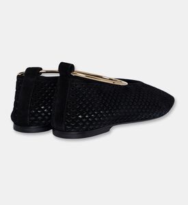 Jil Sander Lazered Suede Pointed-toe Flats, Packshot View