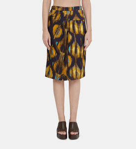 تنورة بطيات ملفوفة