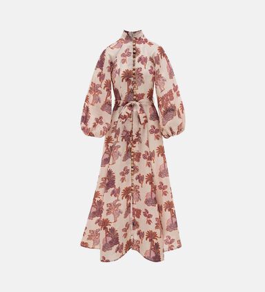 High-neck Long-dress Dress