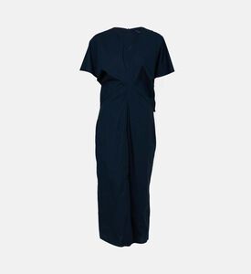 فستان إيلا قطن بطيّات منسدلة