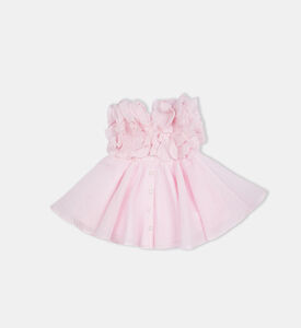 Girl Delicate Petal Flared Dress