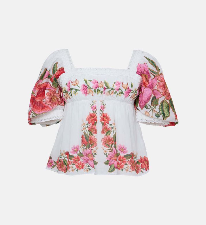 Summer Fruit Puff Sleeve Blouse Summer Fruit Puff Sleeve Blouse