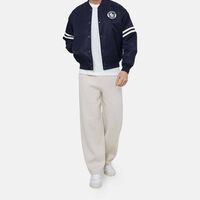 Embroidered Badge Water-repellent Bomber Jacket