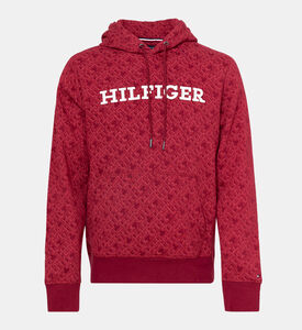 هودي قطن بطبعة Monogram