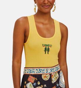 Toucan Bird Pattern Tank Top