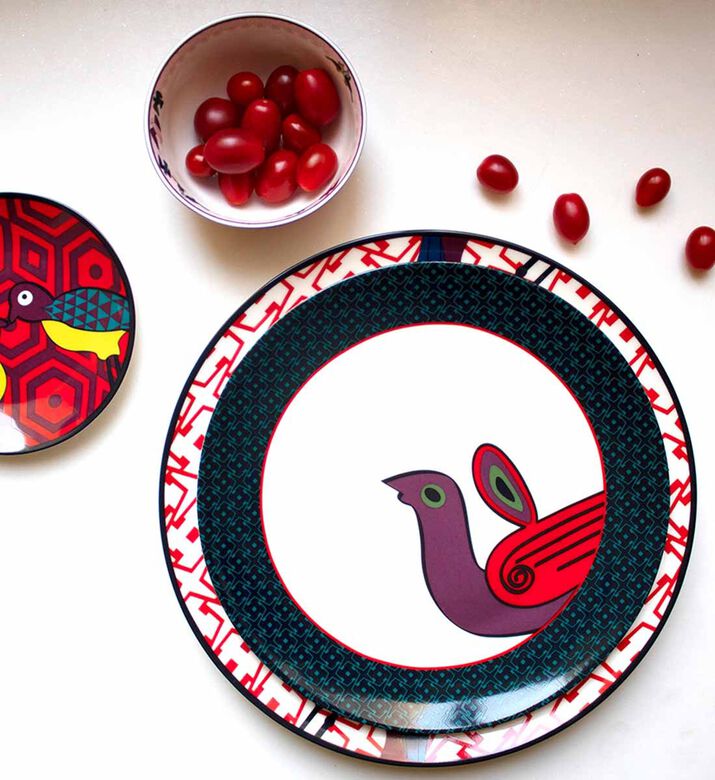 طقم أطباق طيور الجنة مكون من 4 قطع طقم أطباق طيور الجنة مكون من 4 قطع