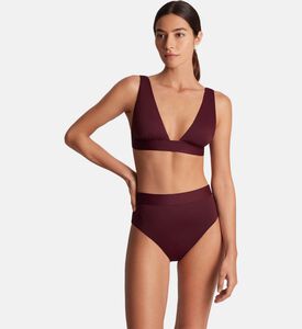 قطعة بيكيني سفلية بخصر عالٍ بحزام