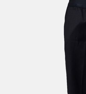 Logo-waistband Straight-leg Pants