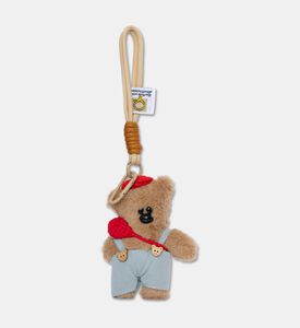 StickyBestie Teddy Bear Character Plush Keychain, Red, Packshot View