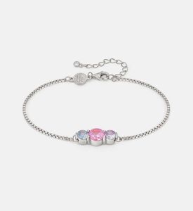 سوار ذا كولور وايفل فضي مرصع بأحجار زركونيا مكعبة