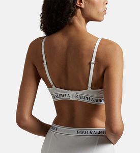 Polo by Ralph Lauren Logo-band Triangle Bralette, Model View