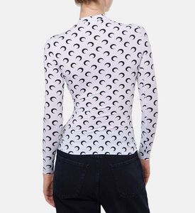 Marine Serre Top Jersey, White, S, Model View