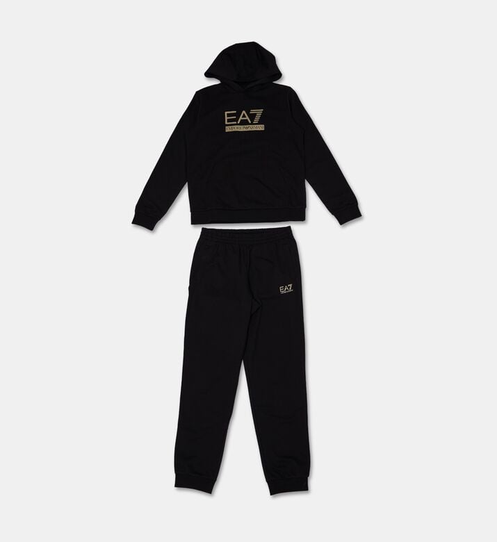 EA7 Tracksuit Visib, Black, 8y, Packshot View